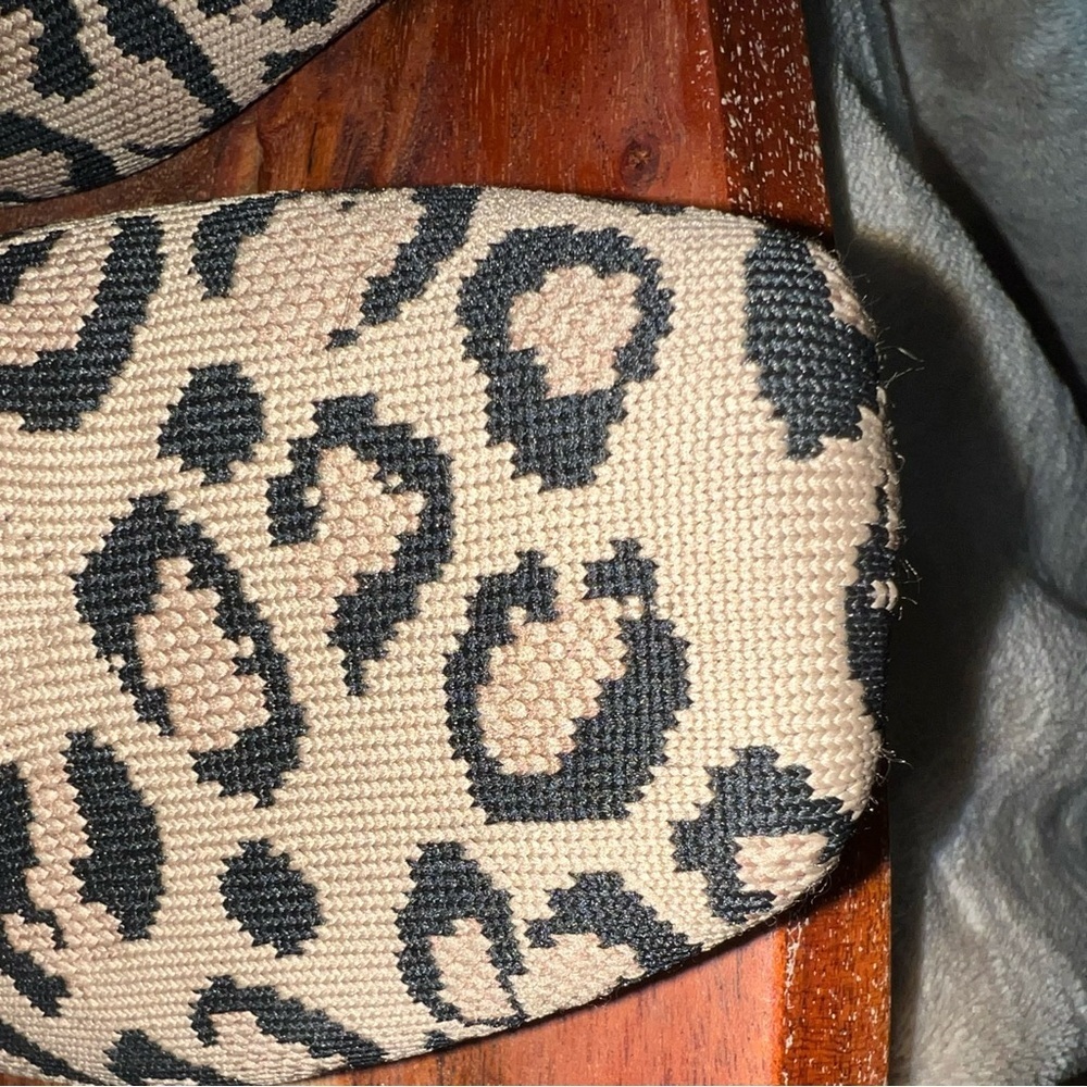 VIVAIA Leopard Print Knit Flats Square Toe Comfortable Slip On Shoes Women’s 9 - Picture 11 of 12